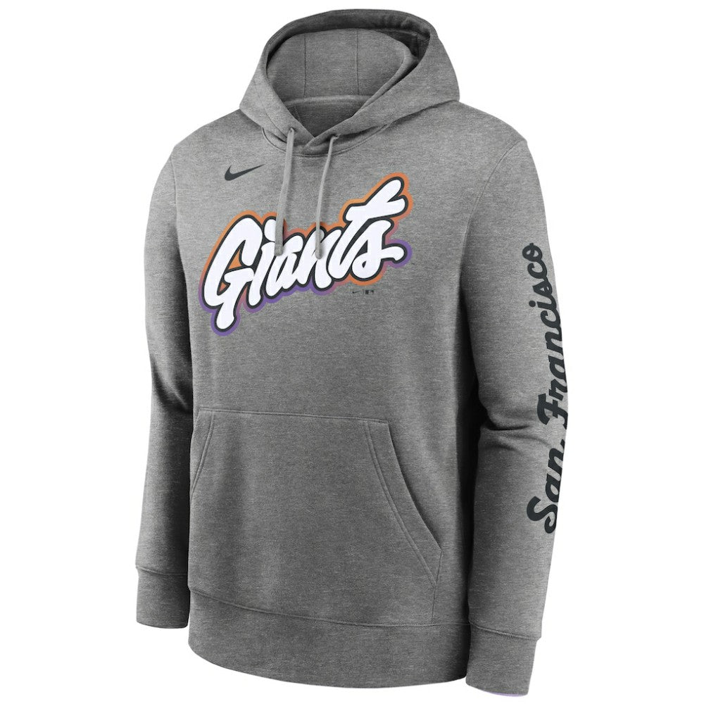 San Francisco Giants 2025 City Connect French Terry Club Pullover Hoodie - Heather Gray | Nike