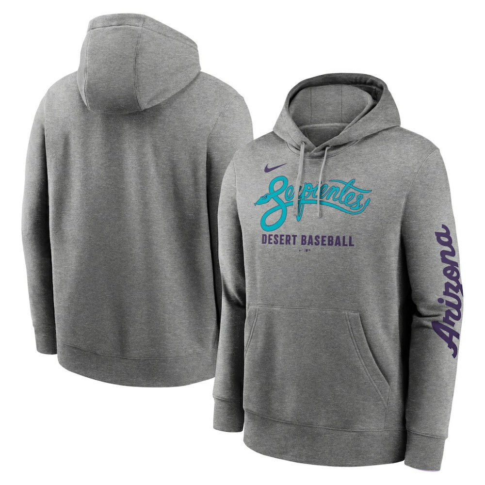 Arizona Diamondbacks City Connect Club Hoodie - Heather Charcoal | Nike