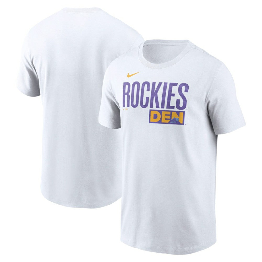Colorado Rockies City Connect Wordmark T-Shirt - White | Nike