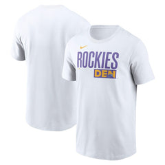 Colorado Rockies City Connect Wordmark T-Shirt - White | Nike