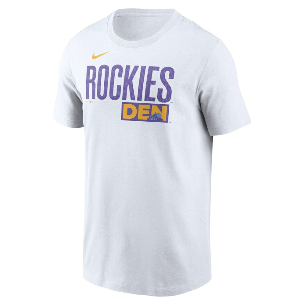 Colorado Rockies City Connect Wordmark T-Shirt - White | Nike