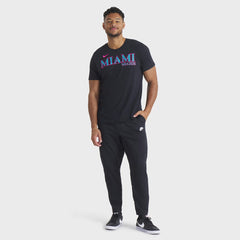 Miami Marlins City Connect Wordmark T-Shirt - Black | Nike