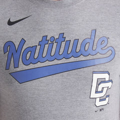 Washington Nationals City Connect Script Tri-Blend T-Shirt - Heather Charcoal | Nike