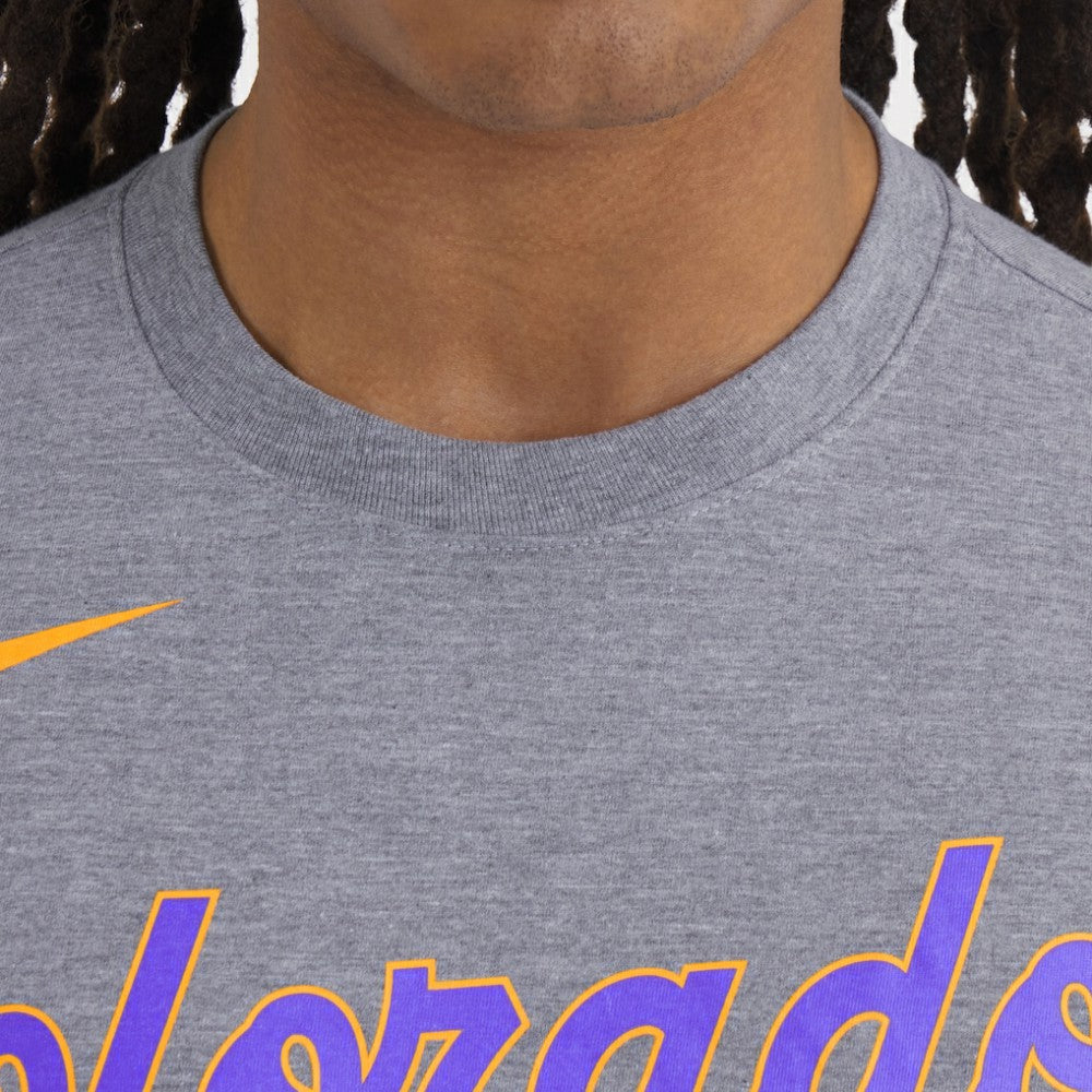 Colorado Rockies City Connect Script Tri-Blend T-Shirt - Heather Charcoal | Nike