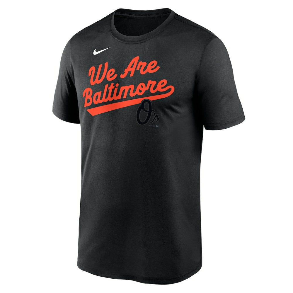 Baltimore Orioles City Connect Team Phrase Script Legend Performance T-Shirt - Black | Nike