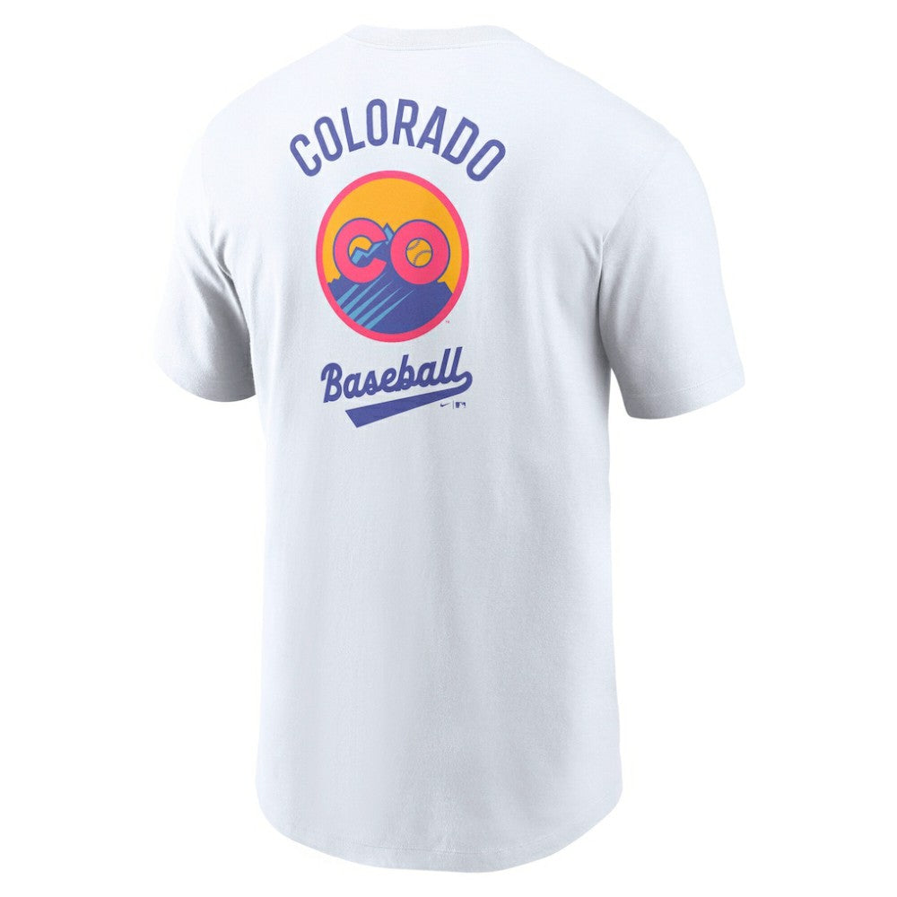 Colorado Rockies 2025 City Connect 2-Hit T-Shirt - White | Nike