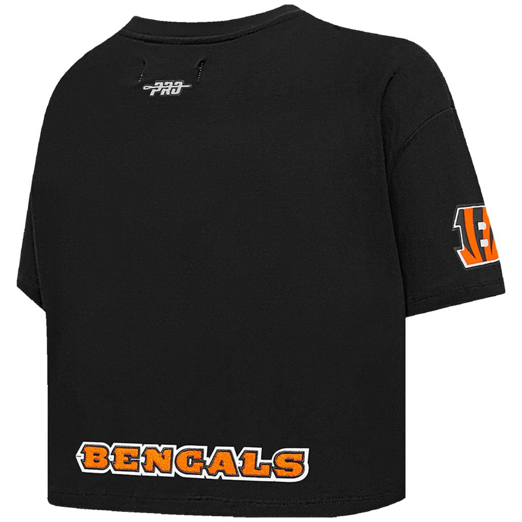 Joe Burrow Cincinnati Bengals Pro Standard Women's Player Name & Number Cropped Boxy T-Shirt - Black on sale