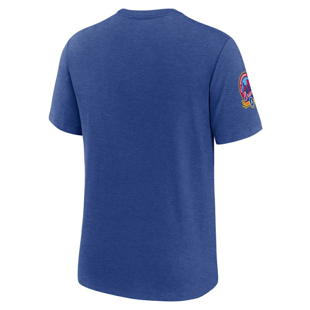 Atlanta Braves Cooperstown Collection Eras Tri-Blend T-Shirt - Heather Royal | Nike