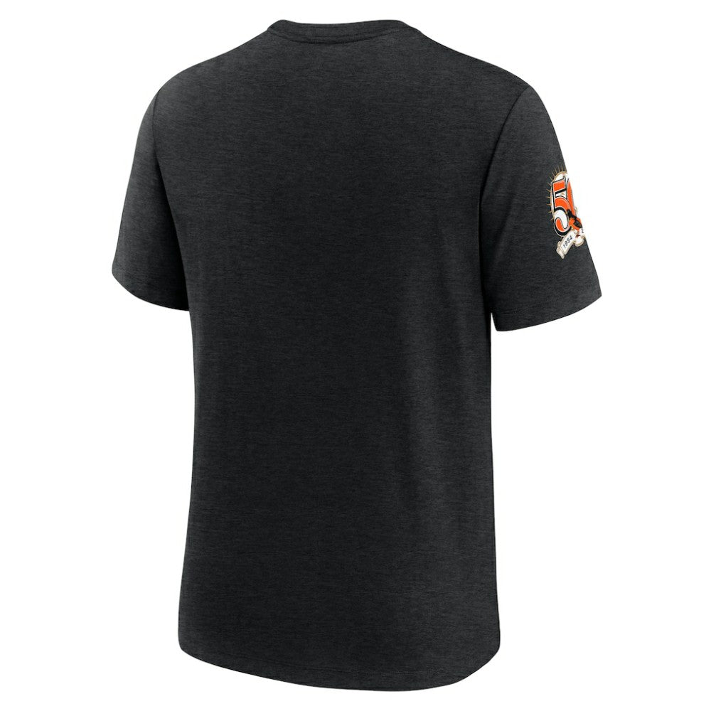 Baltimore Orioles Cooperstown Collection Eras Tri-Blend T-Shirt - Heather Black | Nike