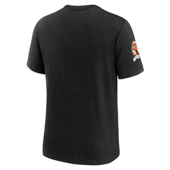 Baltimore Orioles Cooperstown Collection Eras Tri-Blend T-Shirt - Heather Black | Nike