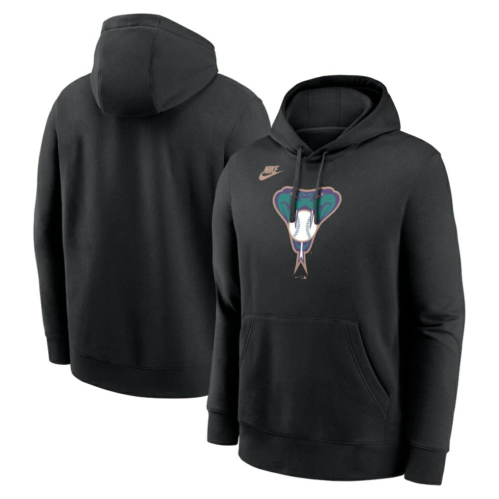 Arizona Diamondbacks Cooperstown Collection Logo Club Hoodie - Black | Nike