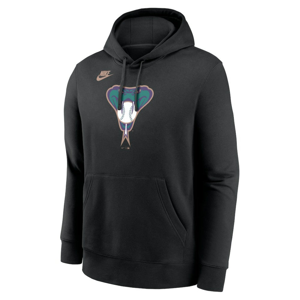 Arizona Diamondbacks Cooperstown Collection Logo Club Hoodie - Black | Nike