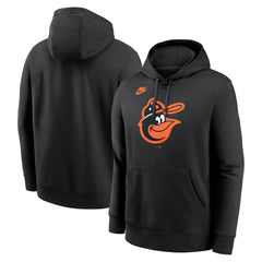 Baltimore Orioles Cooperstown Collection Logo Club Hoodie - Black | Nike