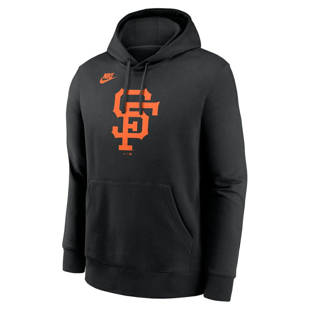 San Francisco Giants Cooperstown Collection Logo Club Hoodie - Black | Nike