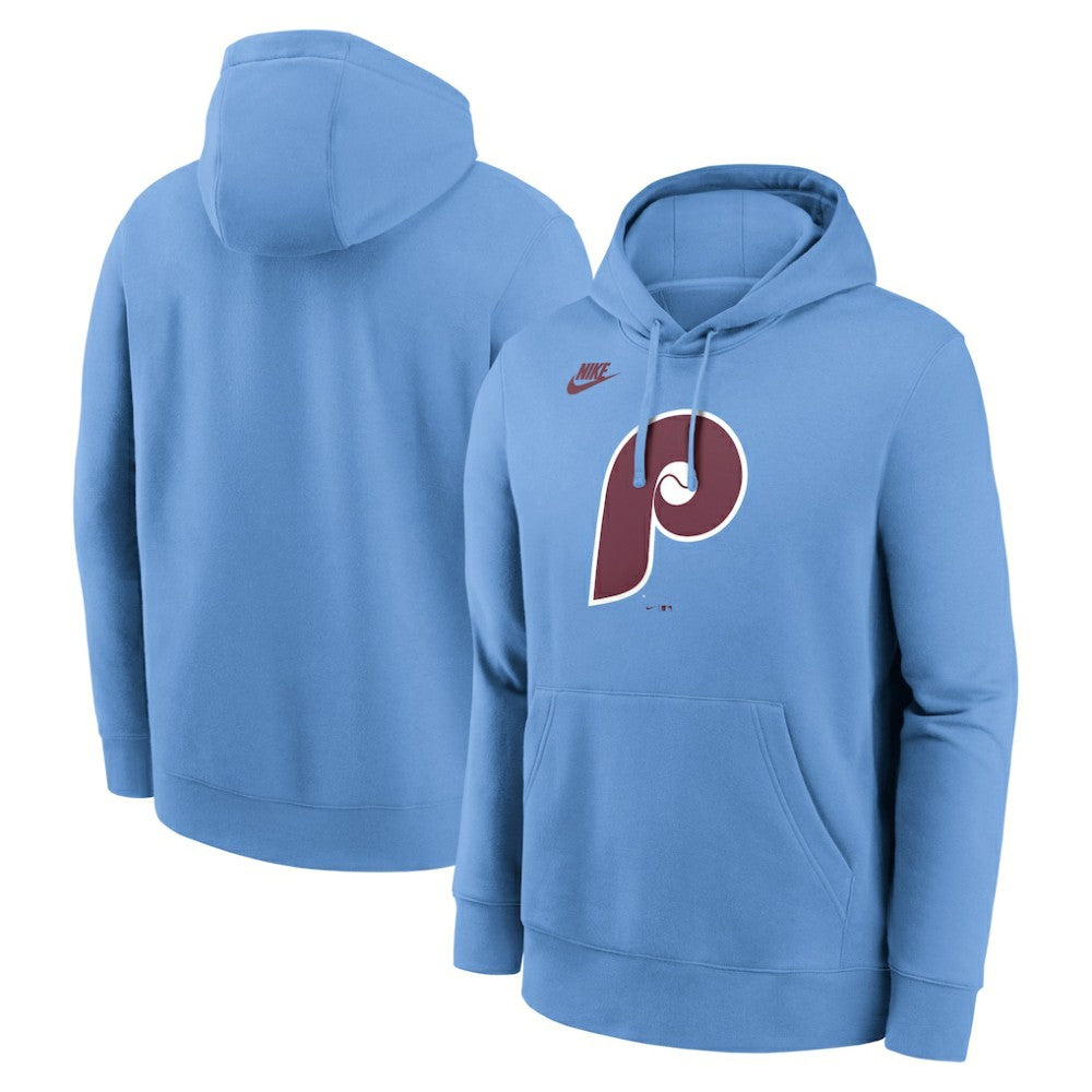 Philadelphia Phillies Cooperstown Collection Logo Club Hoodie - Light Blue | Nike