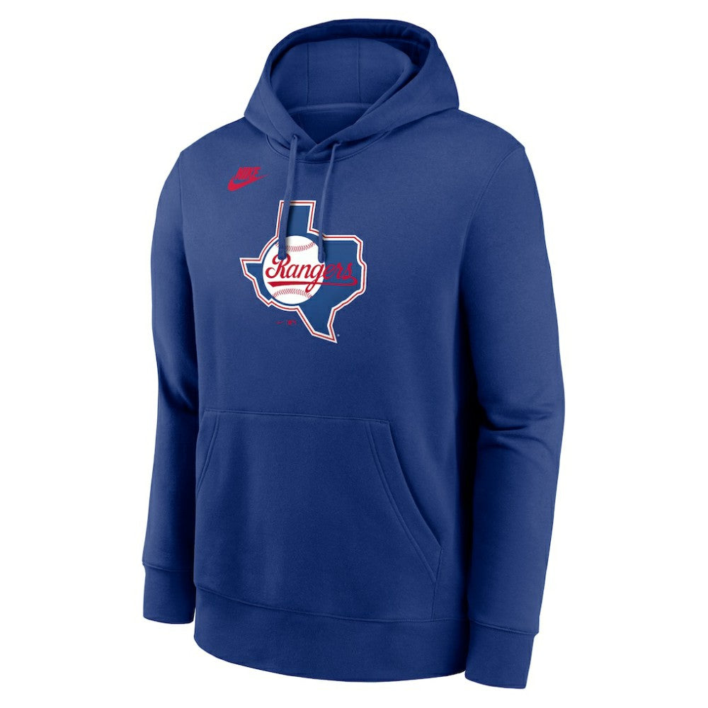 Texas Rangers Cooperstown Collection Logo Club Hoodie - Royal | Nike