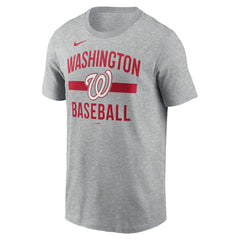 Washington Nationals  Arched T-Shirt - Heather Gray | Nike