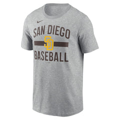San Diego Padres  Arched T-Shirt - Heather Gray | Nike