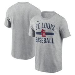 St. Louis Cardinals  Arched T-Shirt - Heather Gray | Nike