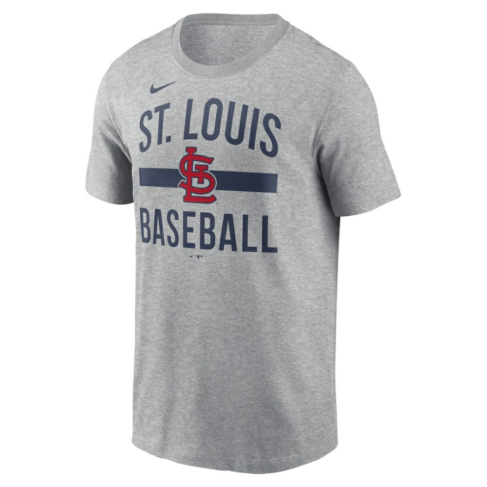 St. Louis Cardinals  Arched T-Shirt - Heather Gray | Nike