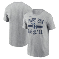 Tampa Bay Rays  Arched T-Shirt - Heather Gray | Nike