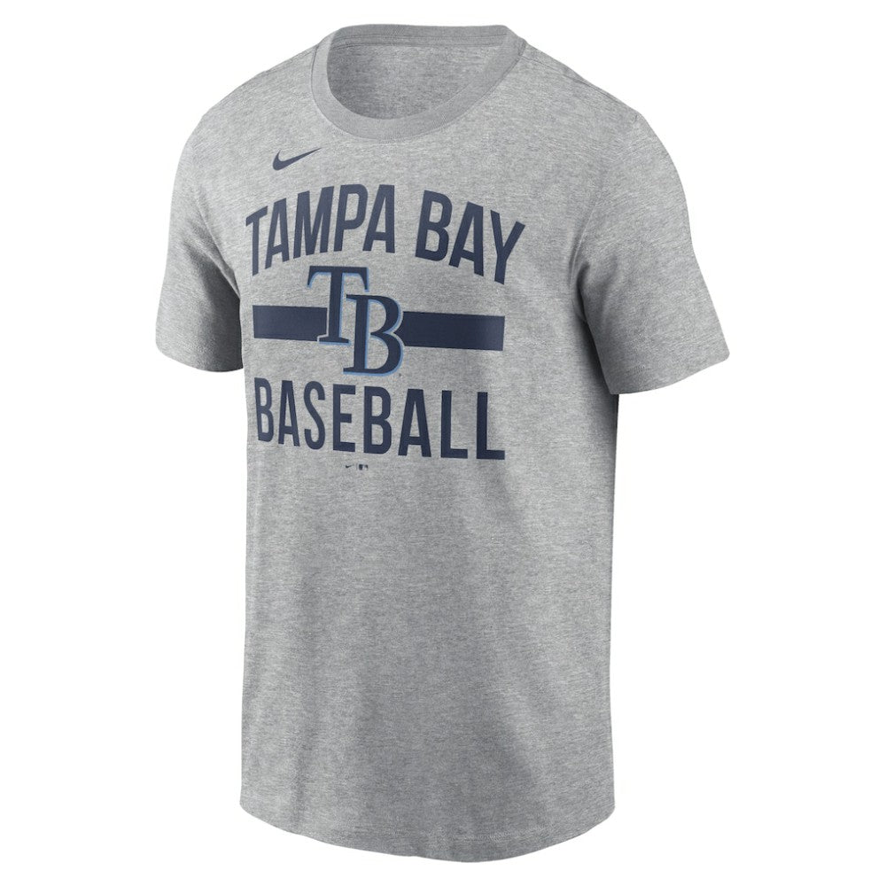 Tampa Bay Rays  Arched T-Shirt - Heather Gray | Nike