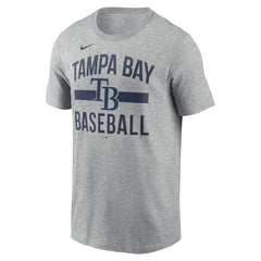 Tampa Bay Rays  Arched T-Shirt - Heather Gray | Nike