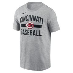 Cincinnati Reds  Arched T-Shirt - Heather Gray | Nike