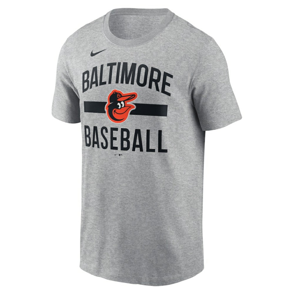Baltimore Orioles  Arched T-Shirt - Heather Gray | Nike