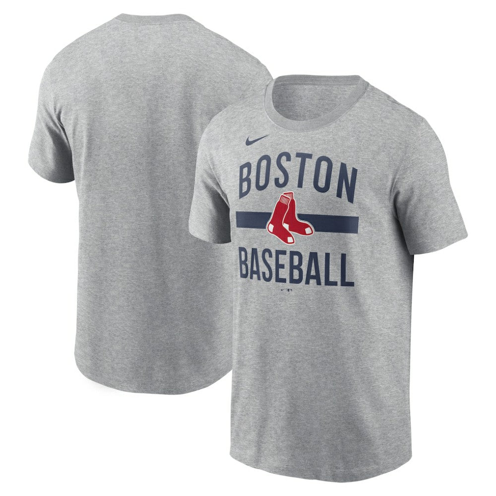Boston Red Sox  Arched T-Shirt - Heather Gray | Nike