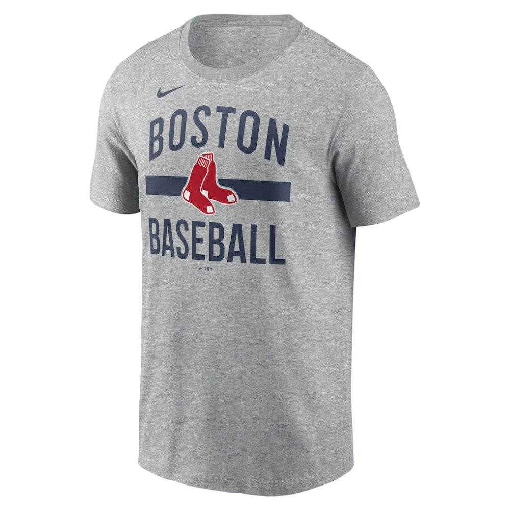 Boston Red Sox  Arched T-Shirt - Heather Gray | Nike