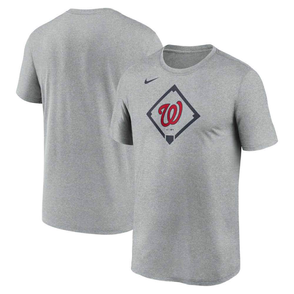 Washington Nationals Icon Legend Dri-FIT T-Shirt - Heather Gray | Nike