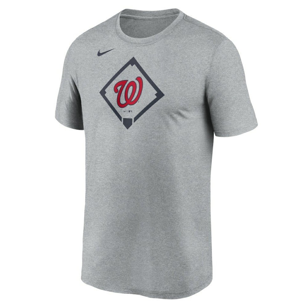 Washington Nationals Icon Legend Dri-FIT T-Shirt - Heather Gray | Nike
