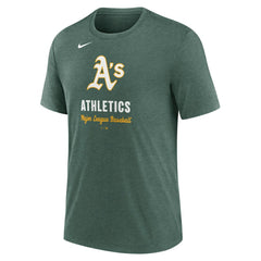 Athletics Logo Tri-Blend T-Shirt - Heather Green | Nike
