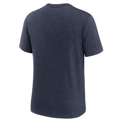 Detroit Tigers Logo Tri-Blend T-Shirt - Heather Navy | Nike