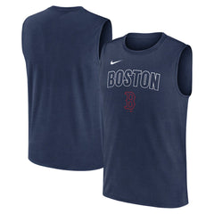 Boston Red Sox Knockout Dri-FIT Muscle Tank Top - Navy | Nike