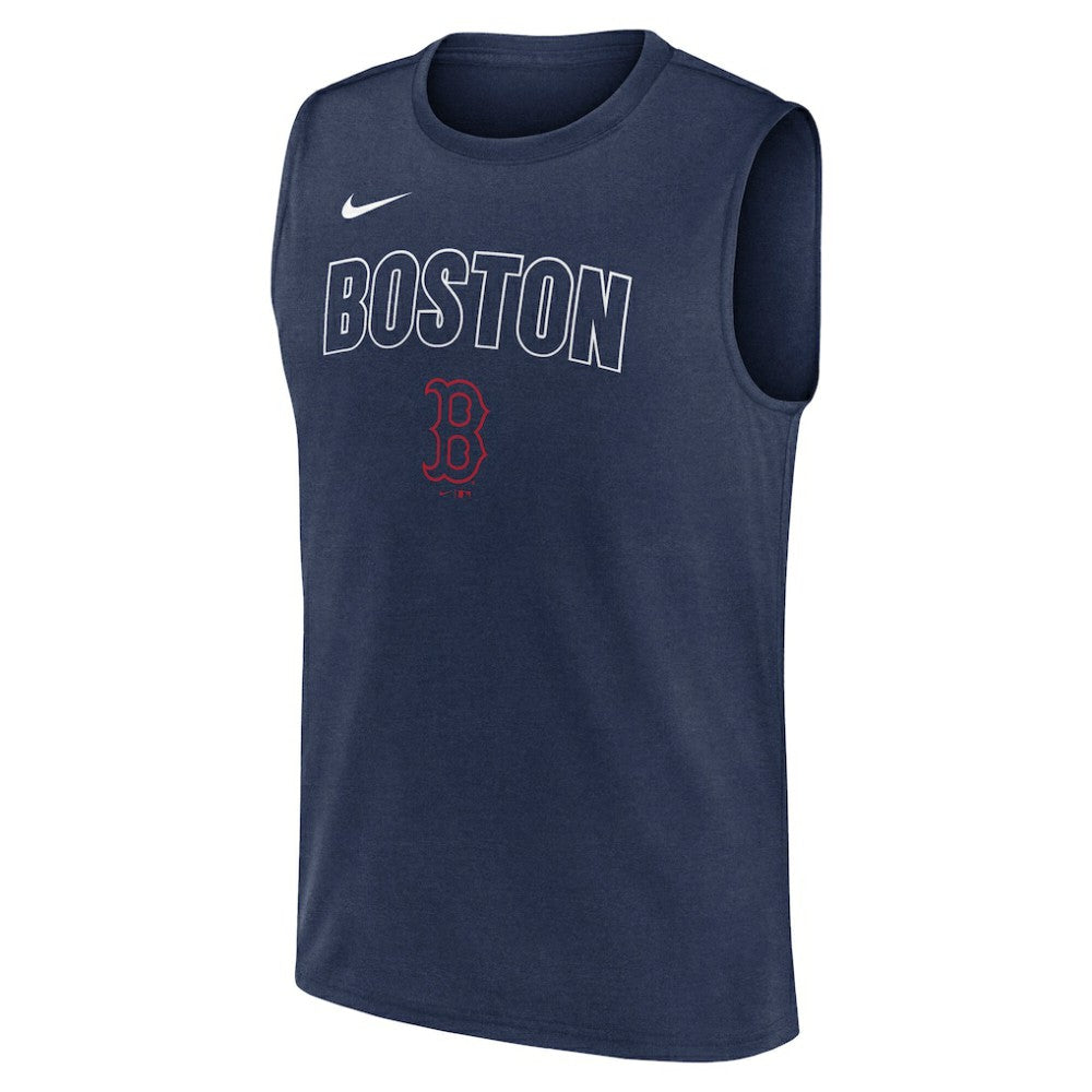 Boston Red Sox Knockout Dri-FIT Muscle Tank Top - Navy | Nike