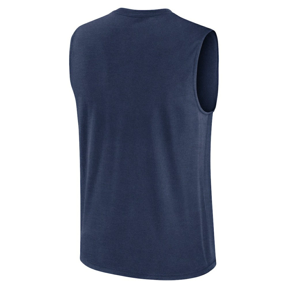 Seattle Mariners Knockout Dri-FIT Muscle Tank Top - Navy | Nike