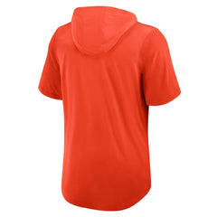 Baltimore Orioles Tri-Blend Hoodie T-Shirt - Orange | Nike