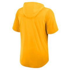 Pittsburgh Pirates Tri-Blend Hoodie T-Shirt - Gold | Nike