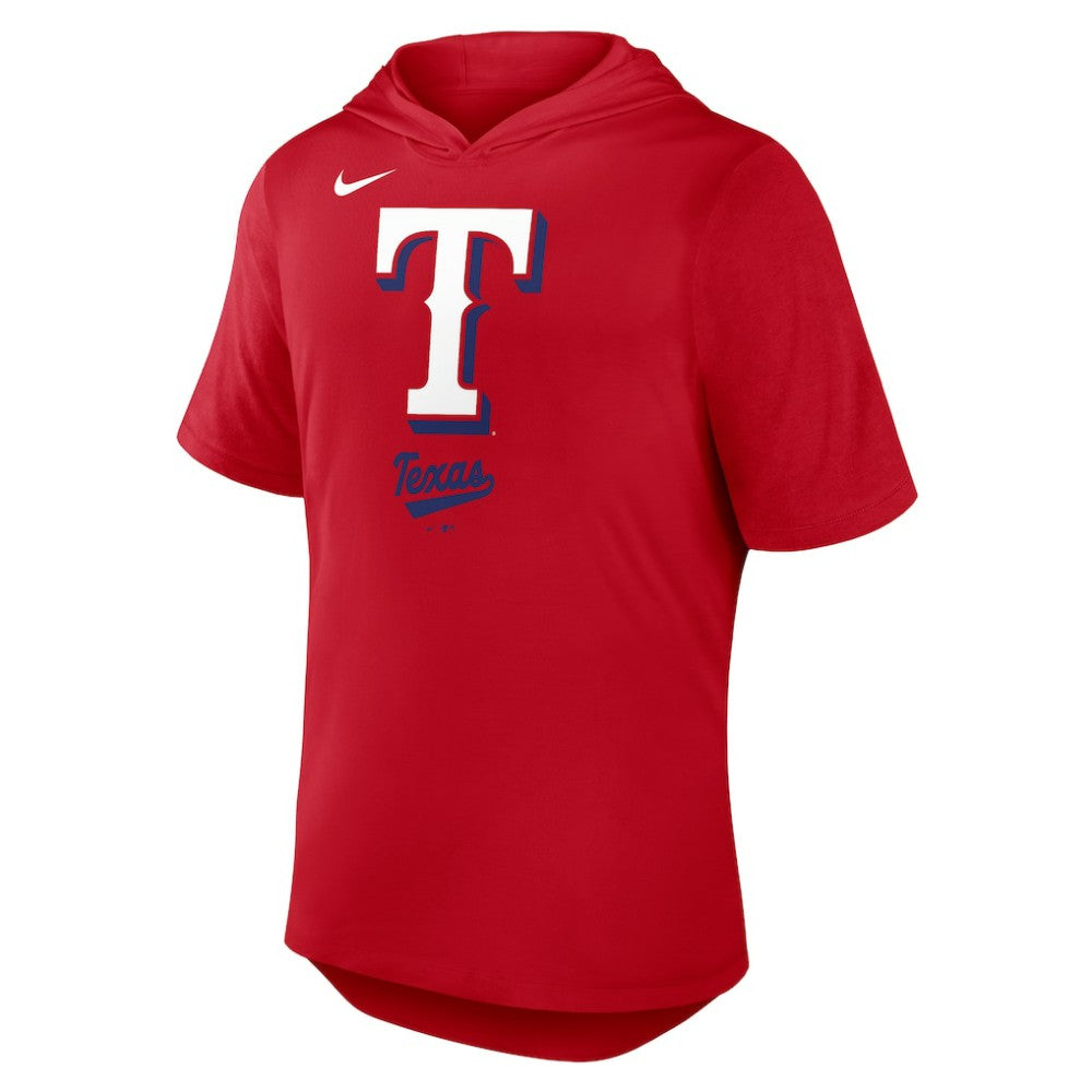 Texas Rangers Tri-Blend Hoodie T-Shirt - Red | Nike