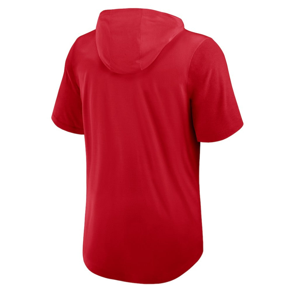 Texas Rangers Tri-Blend Hoodie T-Shirt - Red | Nike