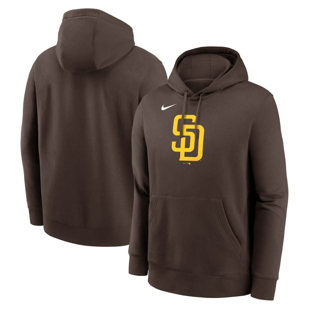 San Diego Padres Logo Club Fleece Hoodie - Brown | Nike
