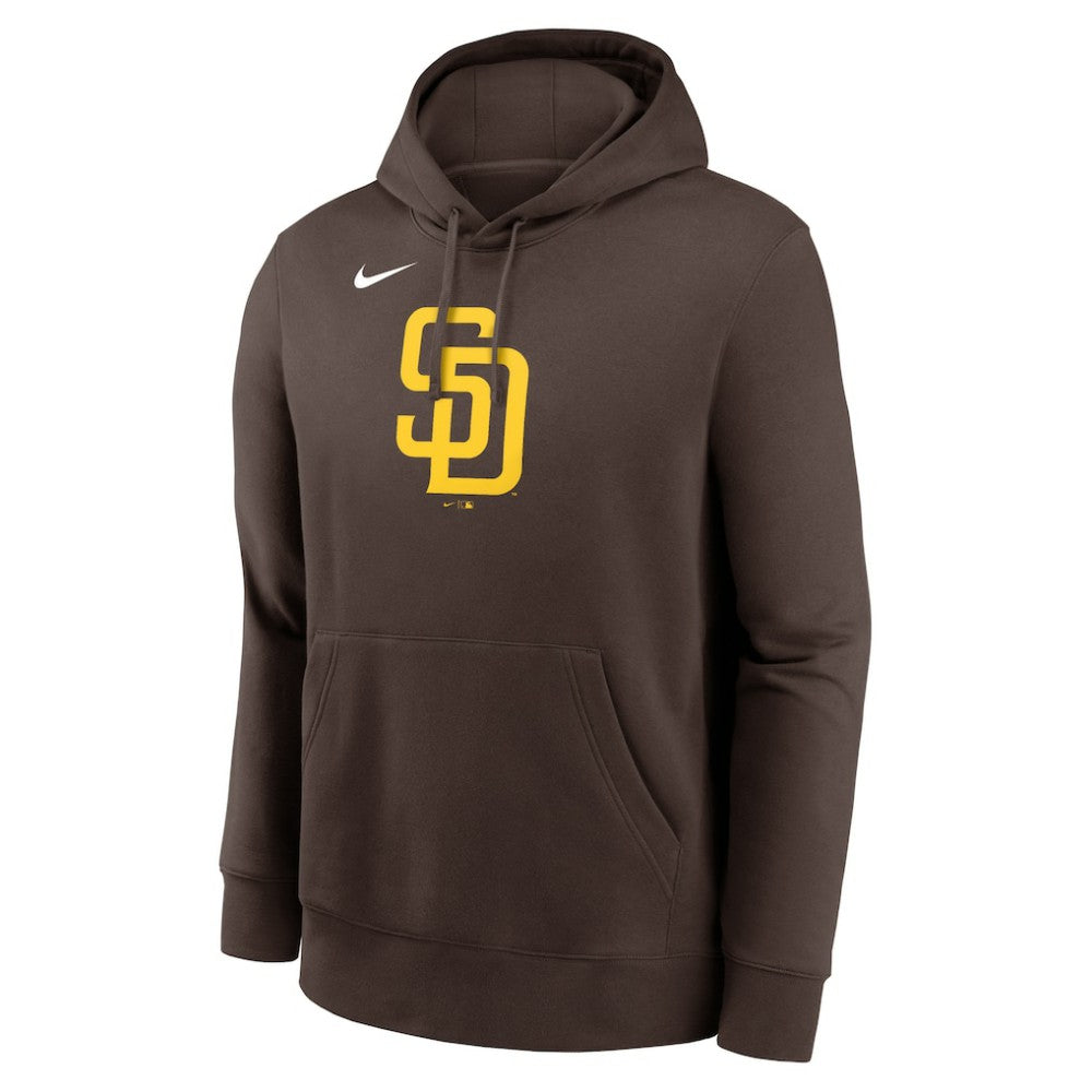 San Diego Padres Logo Club Fleece Hoodie - Brown | Nike