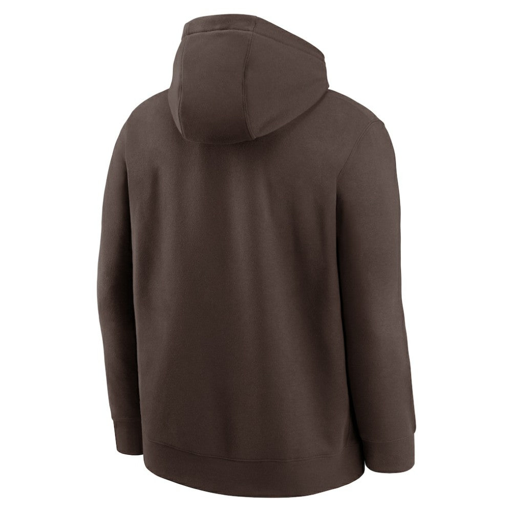 San Diego Padres Logo Club Fleece Hoodie - Brown | Nike