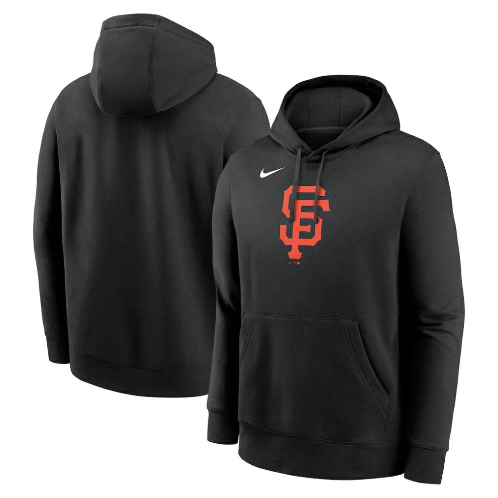 San Francisco Giants Logo Club Fleece Hoodie - Black | Nike