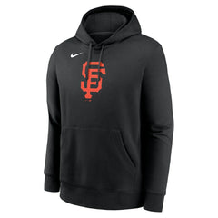 San Francisco Giants Logo Club Fleece Hoodie - Black | Nike