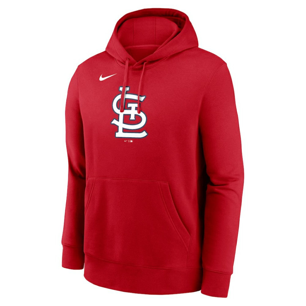 St. Louis Cardinals Logo Club Fleece Hoodie - Red | Nike