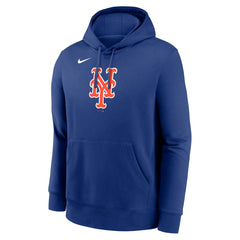 New York Mets Logo Club Fleece Hoodie - Royal | Nike