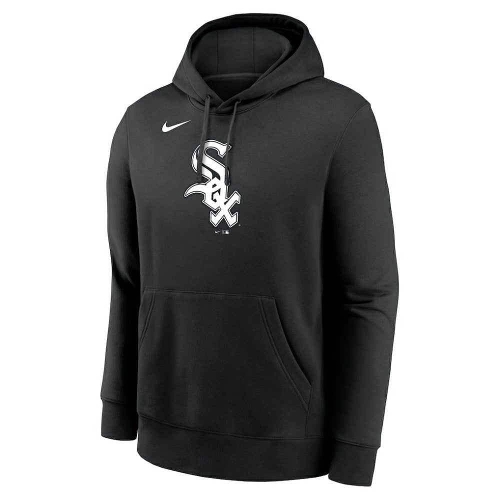 Chicago White Sox Logo Club Fleece Hoodie - Black | Nike